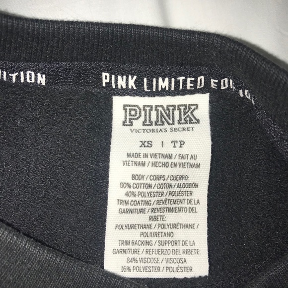 PINK black sweater with white stripes - Picture 3 of 6